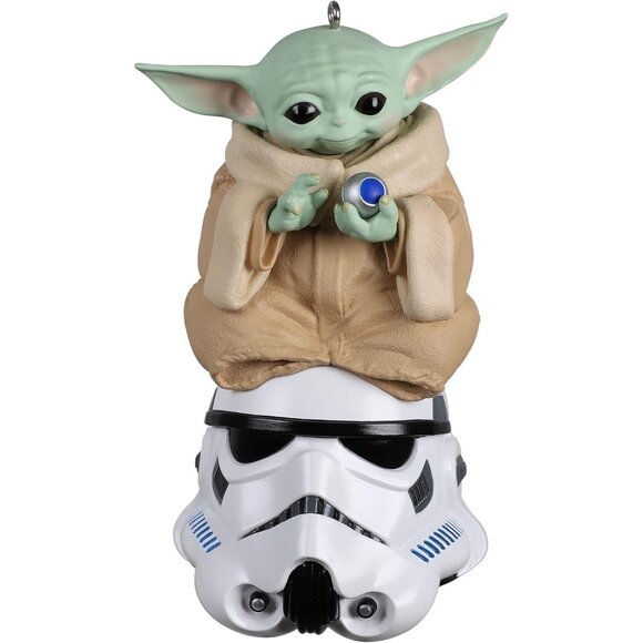 🆕 Mandalorian Child Christmas Ornament Star Wars Multi-Color Artist Stormtroope - Picture 1 of 6